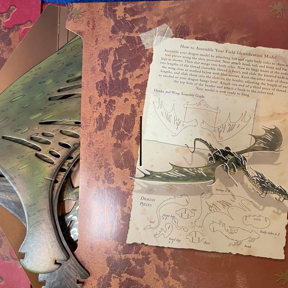 NEW 2006 Dragonology, Tracking & Taming Dragons. A Deluxe Book & Model Set. - Picture 7 of 8